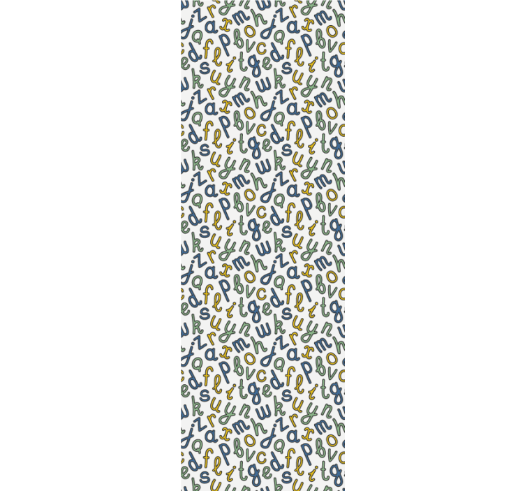 Alfabet mix behang letters - TenStickers