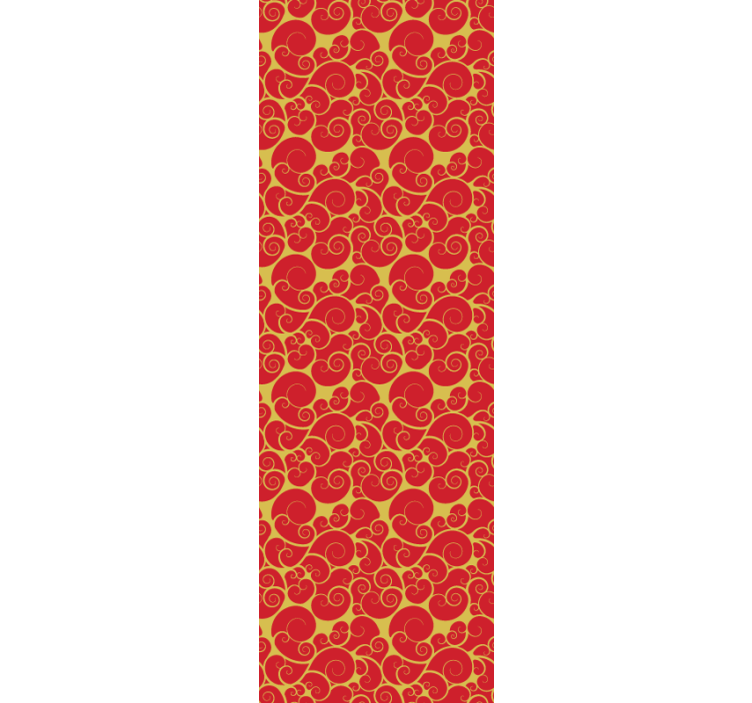 Sierlijk wervelingenpatroon tegels behang - TenStickers