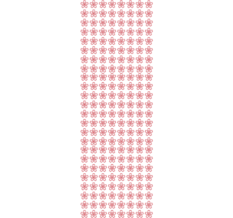 Bloemensymmetrie behang bloemsierkunst - TenStickers