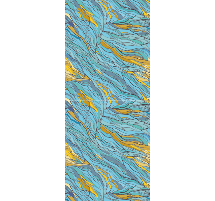 Abstracte organische stroom abstract behang - TenStickers