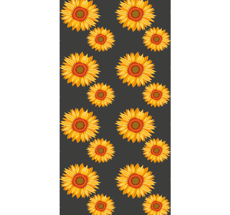 Zonnebloem elegantie behang bloemen - TenStickers
