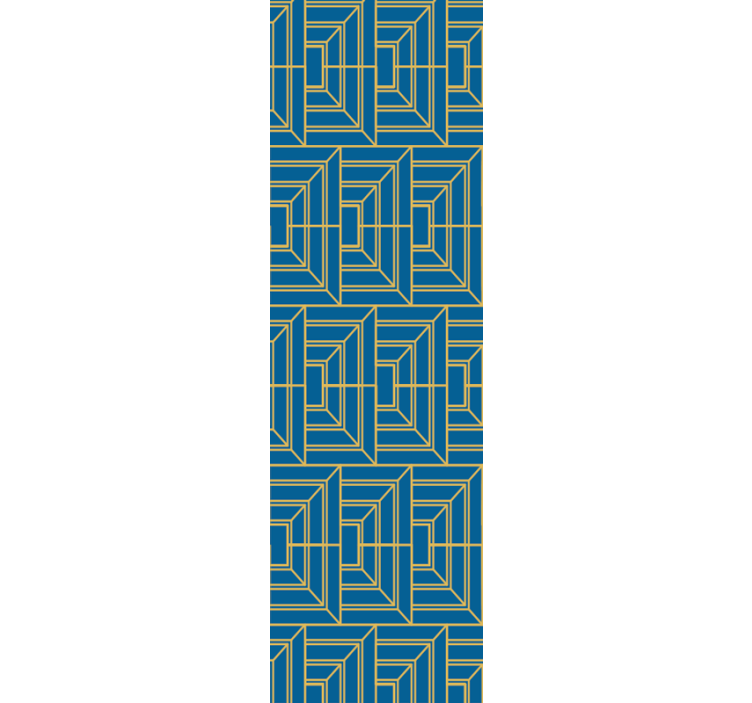 Hoekig doolhof geometrisch behang - TenStickers