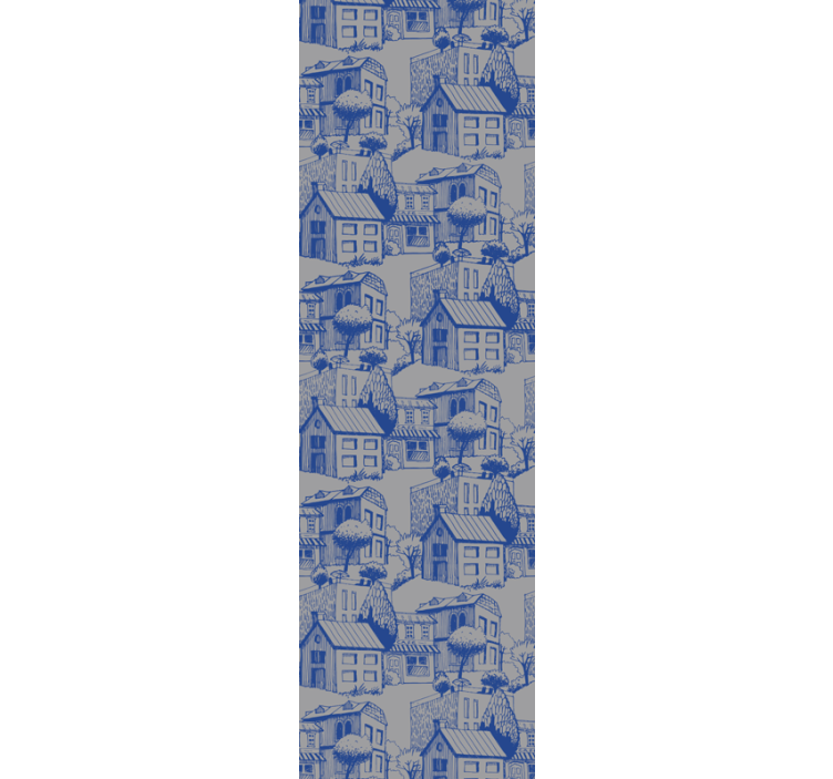 Stedelijke schetsillustratie behang landen en steden - TenStickers