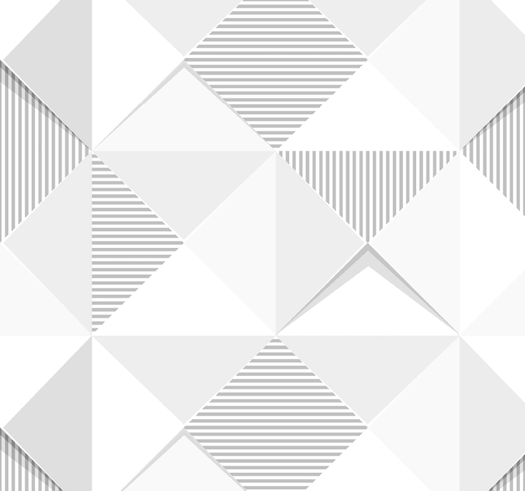 Behang met witte vierkanten - TenStickers