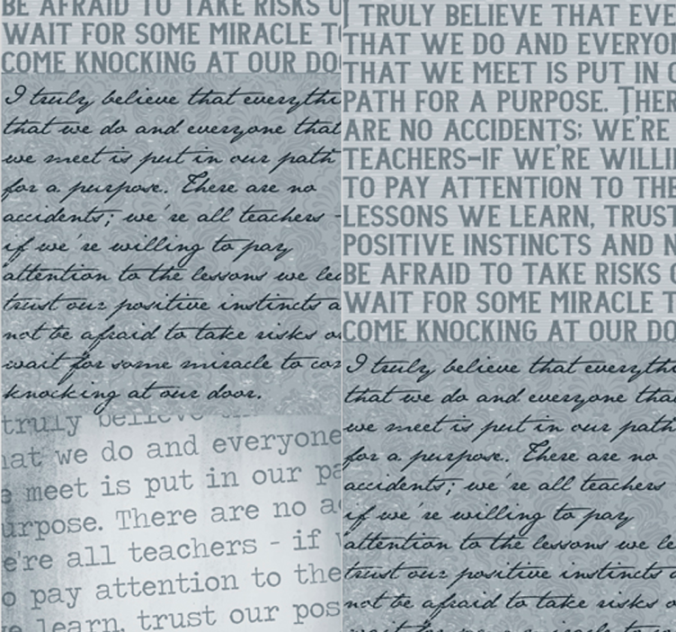 Fotobehang houtstructuur met letters - TenStickers