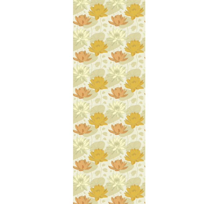 Bloemstukpatroon behang bloemen - TenStickers