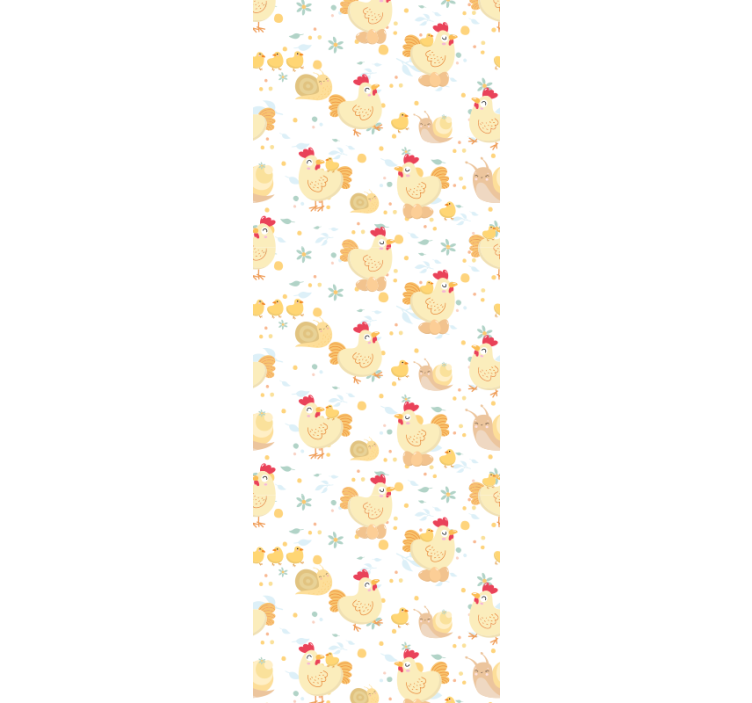 Charmante kippen dieren behang - TenStickers