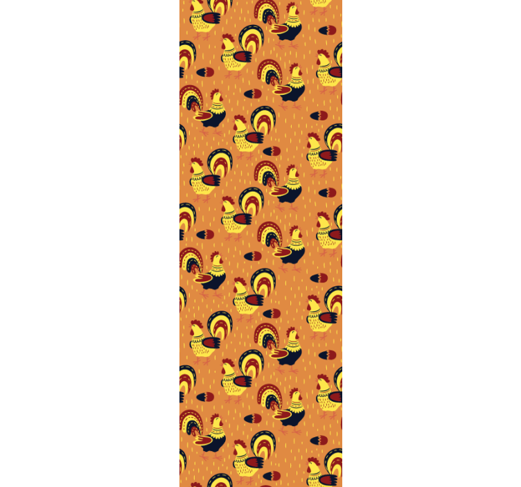 Haan patroon dieren behang - TenStickers