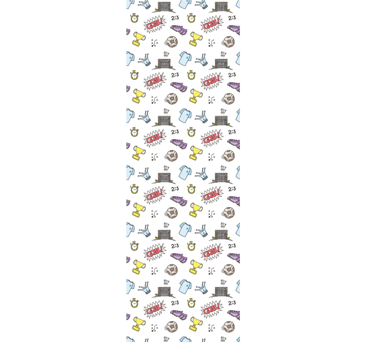 Voetbal leuk thema babykamer behang - TenStickers