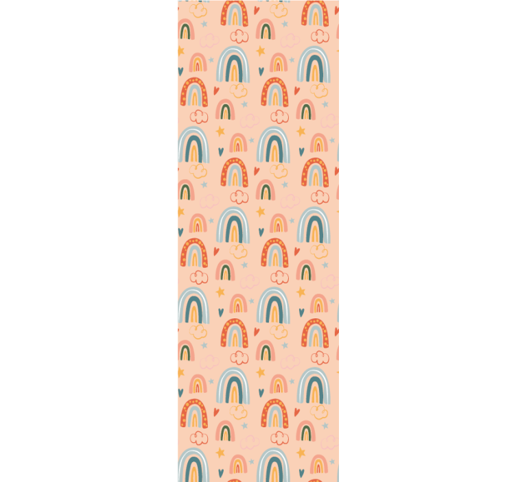 Regenboog droomlandschap behang tienerkamer - TenStickers