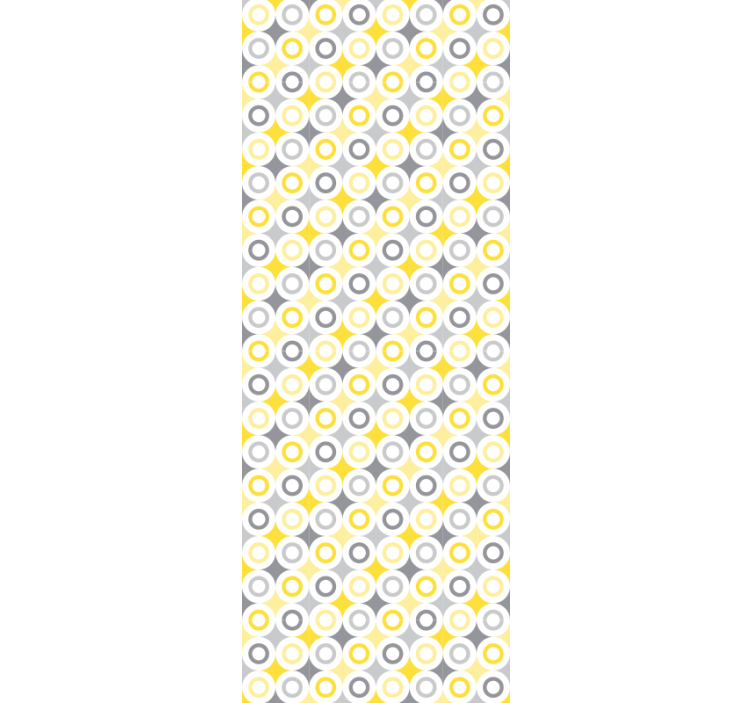 Cirkelvormig patroon stippen behang - TenStickers