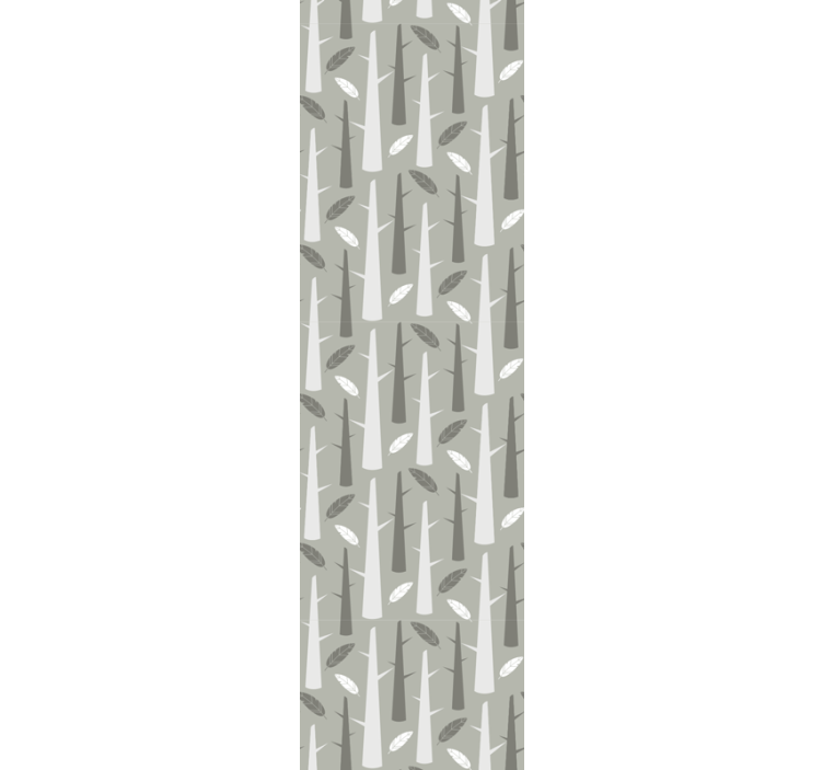 Berkenbos bomen patroon behang - TenStickers
