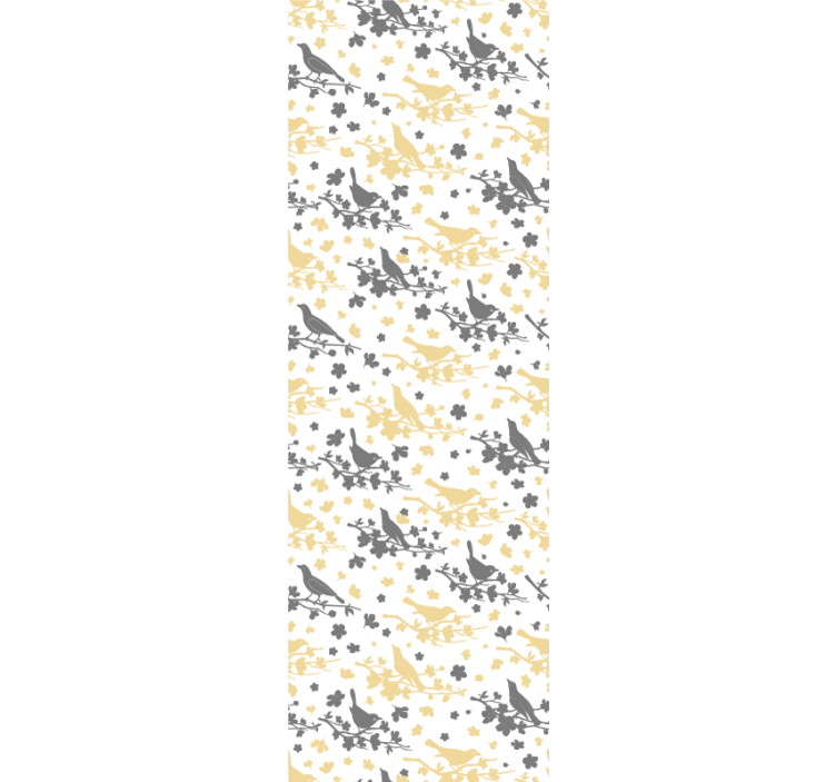 Vogelsilhouetpatronen behang vogels - TenStickers