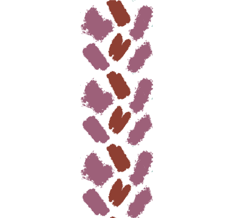 Bruine penseelstreken abstract behang - TenStickers