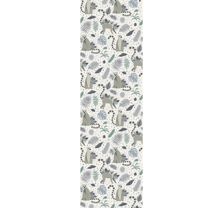 Safari dierenpatronen dieren behang - TenStickers