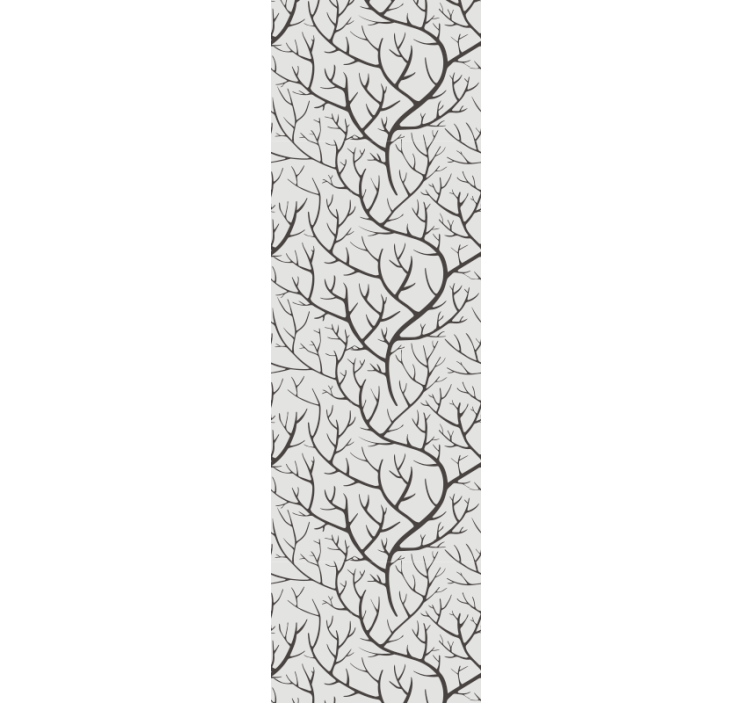 Kale takken patroon bomen behang - TenStickers