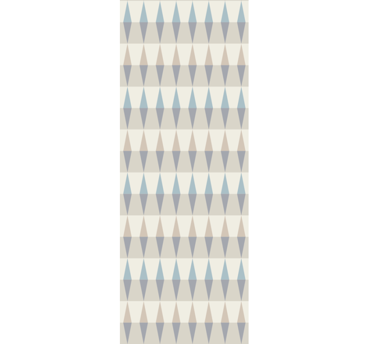 Gestileerd ruitpatroon geometrisch behang - TenStickers