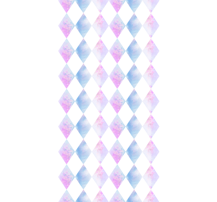 Geometrische harlekijn behang vierkant - TenStickers