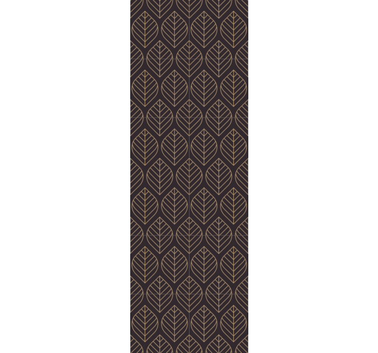 Bladpatroon elegantie behang bladeren - TenStickers