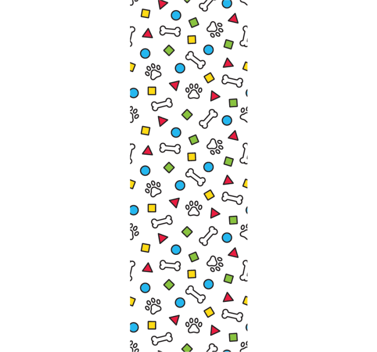 Speelse huisdiermotieven behang honden - TenStickers