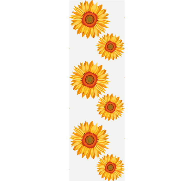 Zonnebloem serie behang bloemen - TenStickers