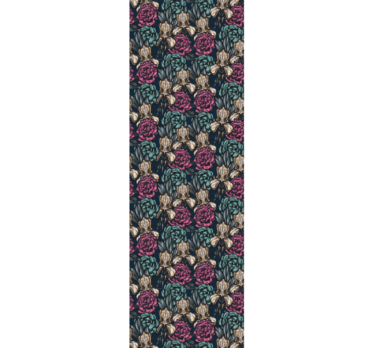 Elegant bloementapijt behang bloemen - TenStickers