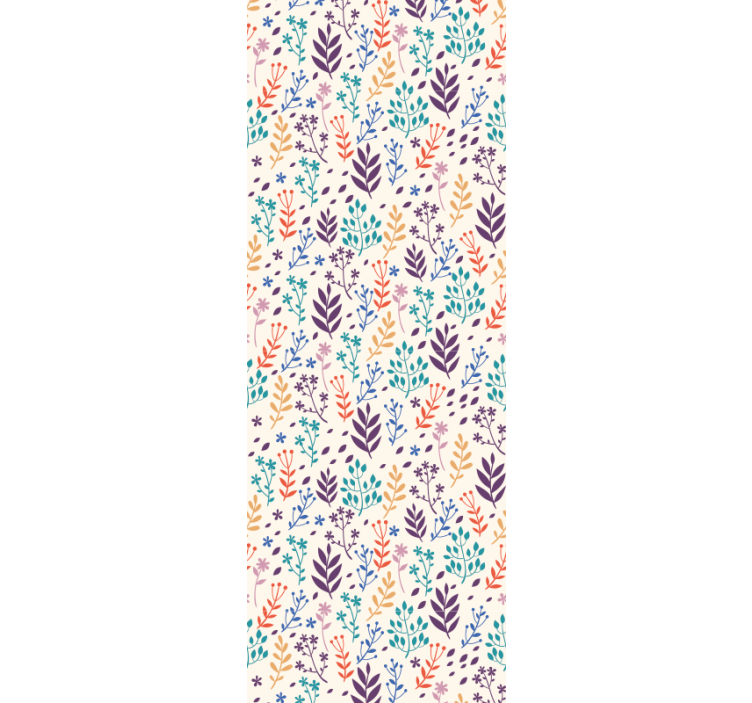 Herfstbladpatronen behang bladeren - TenStickers