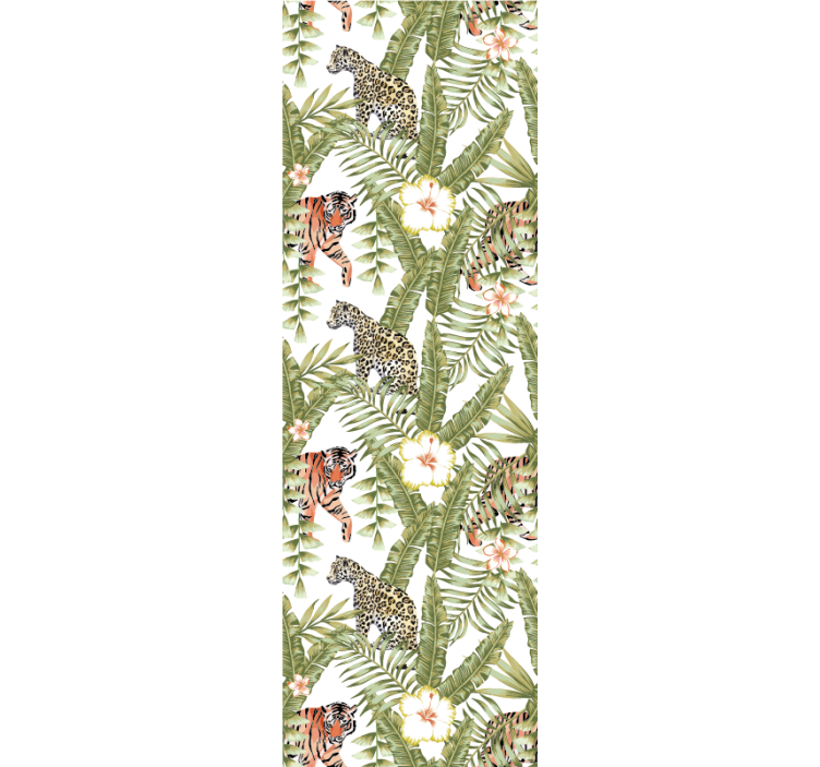 Tropische junglefauna dieren behang - TenStickers