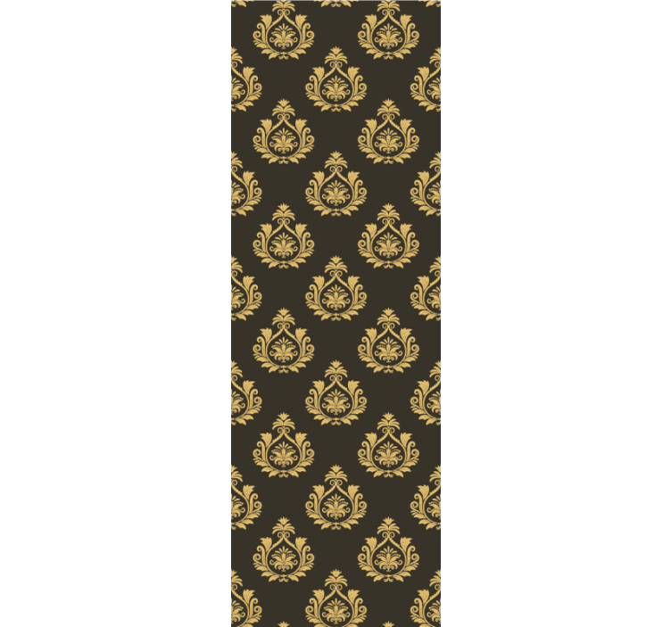 Sierlijk bladmotief behang barok - TenStickers