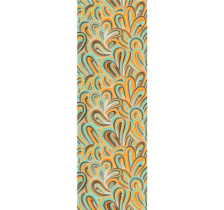 Wervelend motief abstract behang - TenStickers