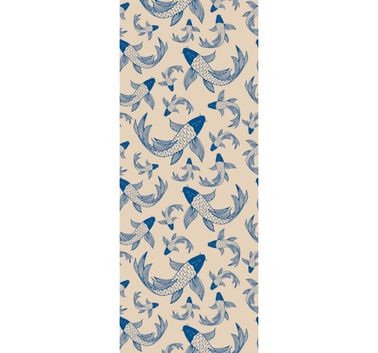 Koi-vispatroon dieren behang - TenStickers