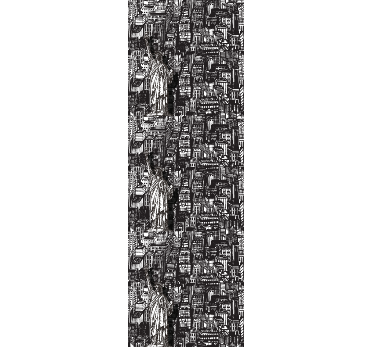 Standbeeld stedelijke collage behang landen en steden - TenStickers