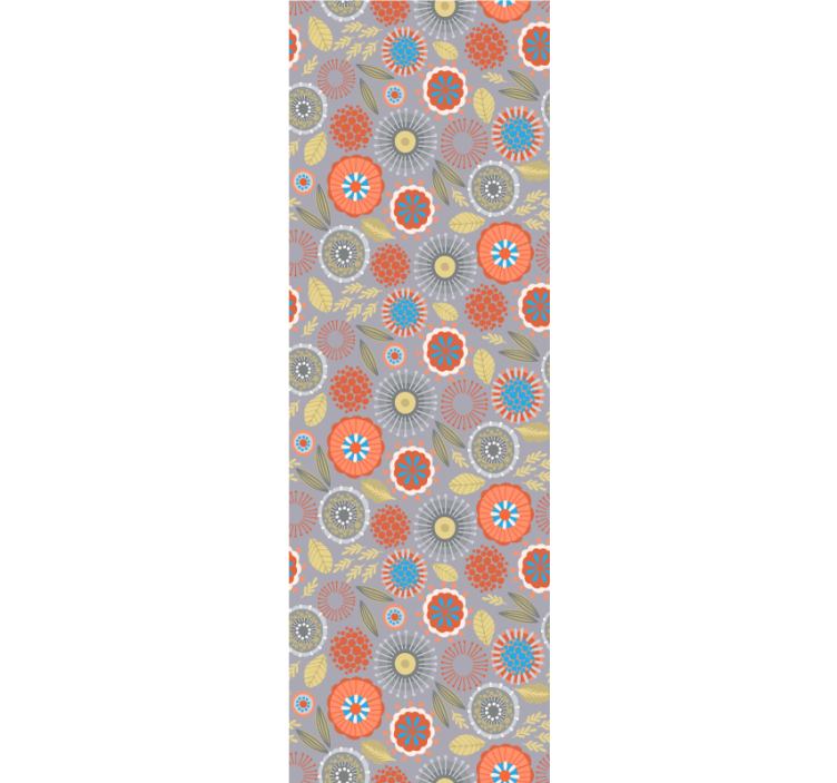 Bloemenuitbarsting behang bloemen - TenStickers