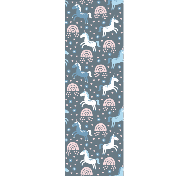 Giraffe regenbogen motief dieren behang - TenStickers