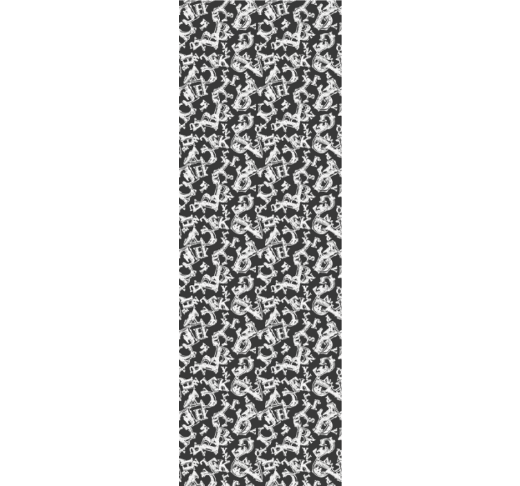 Sierlijke ankerherhalingen sierlijk behang - TenStickers