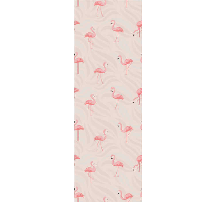 Flamingo-ensemble dieren behang - TenStickers