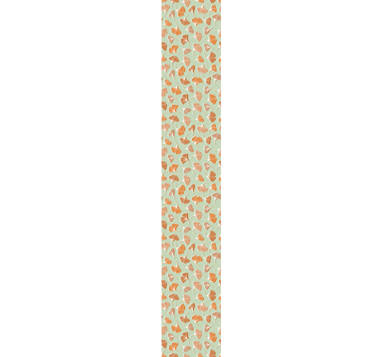 Ginkgo bladpatroon behang bladeren - TenStickers