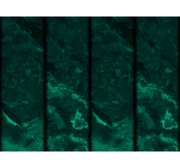 Smaragdgroen marmereffect behang print - TenStickers