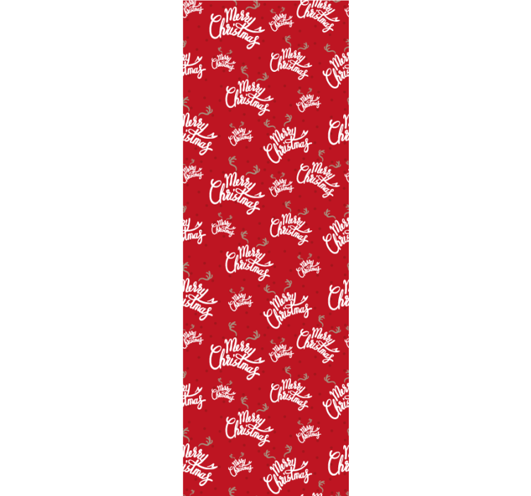 Feestelijk scriptmotief behang kerst - TenStickers