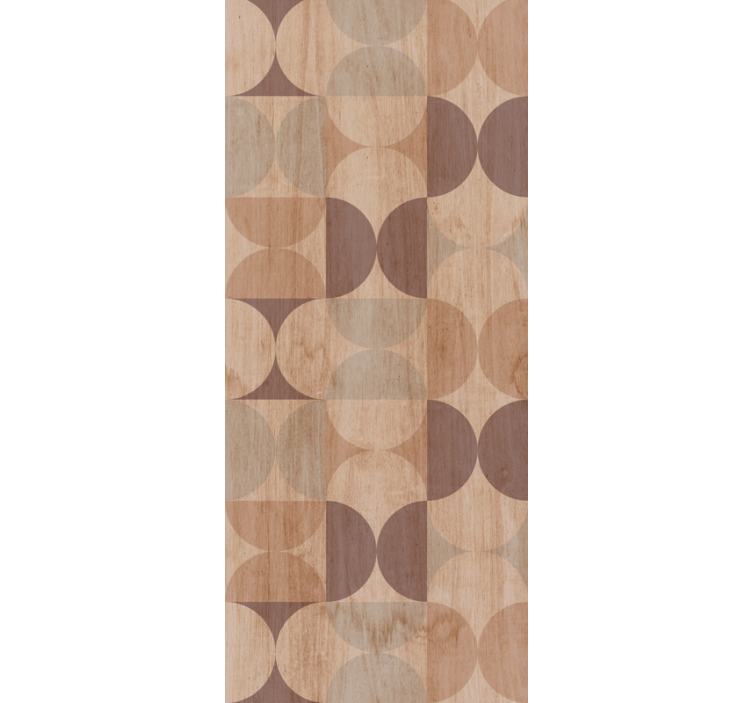 Geometrisch cirkelmotief stippen behang - TenStickers