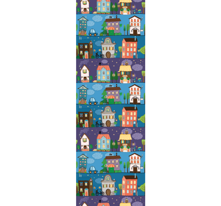 Stedelijke verhaaltijd behang landen en steden - TenStickers