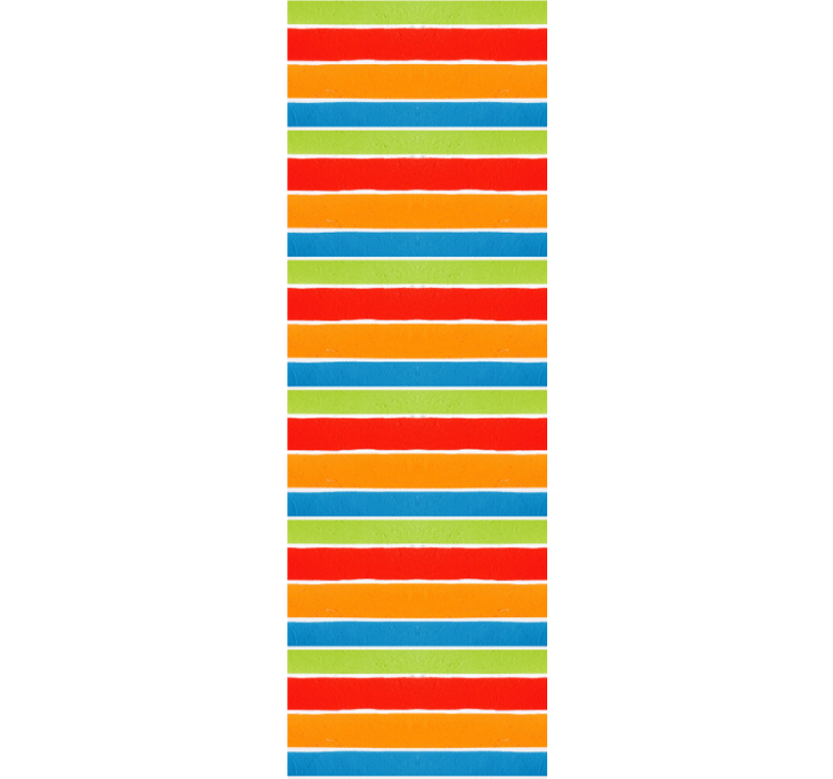 Kleurige lijnen strepen behang - TenStickers