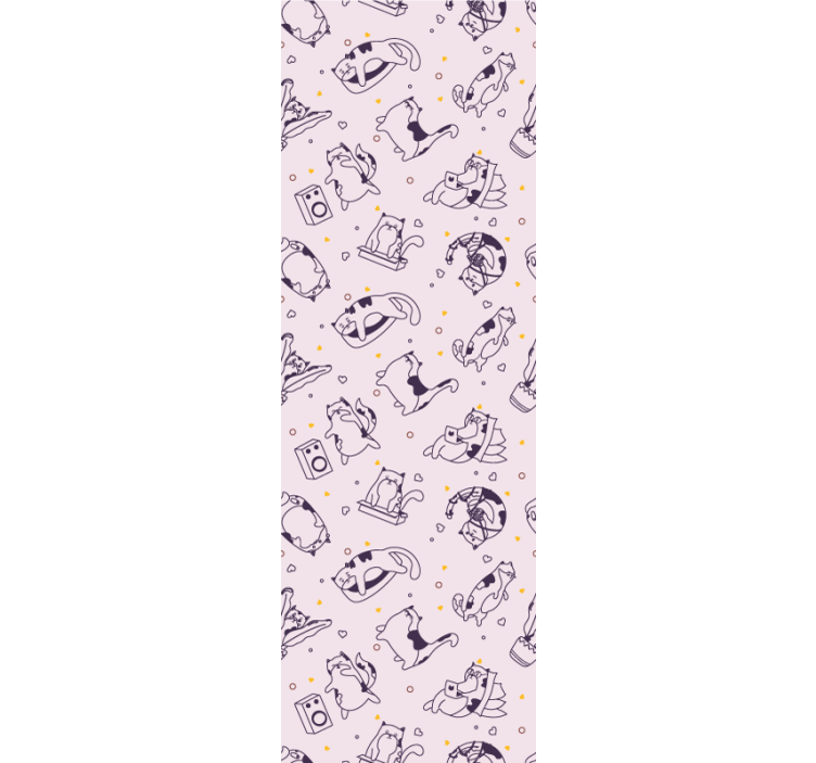 Speelse lijntekeningen babykamer behang - TenStickers