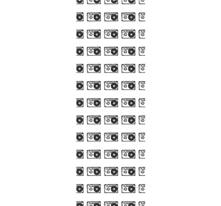 Retro audiopatroon sierlijk behang - TenStickers