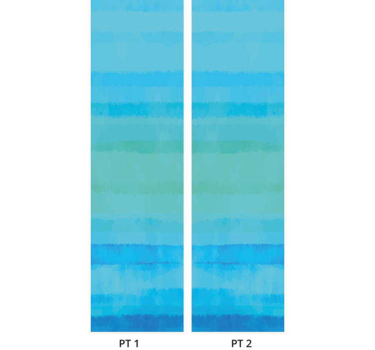 Panorama met horizontale lijnen behang strepen horizontaal - TenStickers