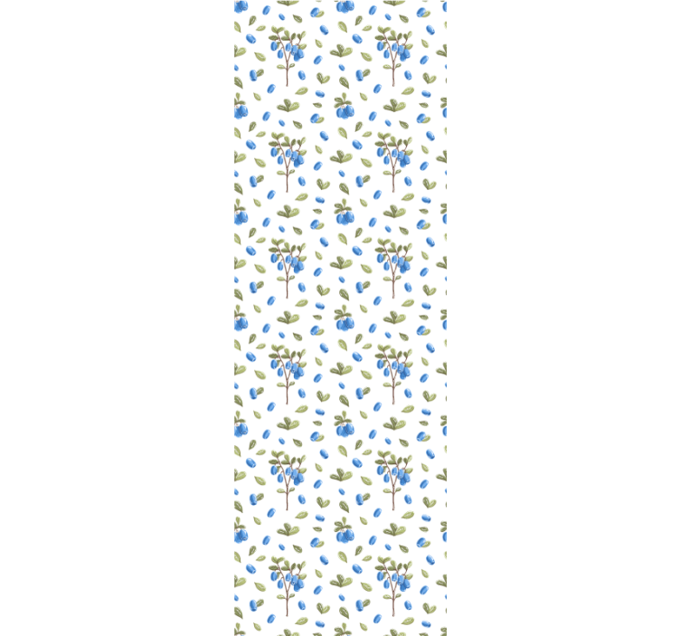 Bosbessen botanisch behang bloemen - TenStickers