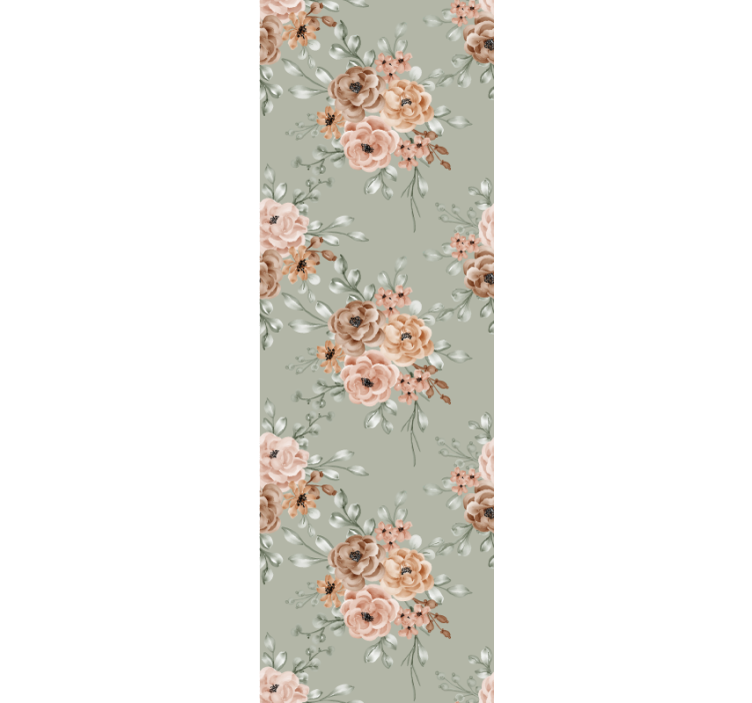 Elegante bloeiende rozen behang bloemen - TenStickers