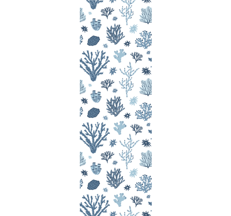 Oceanische florapatronen natuur behang - TenStickers