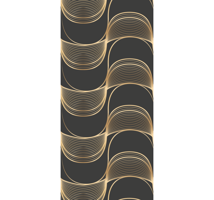Elegante lijnpatronen geometrisch behang - TenStickers