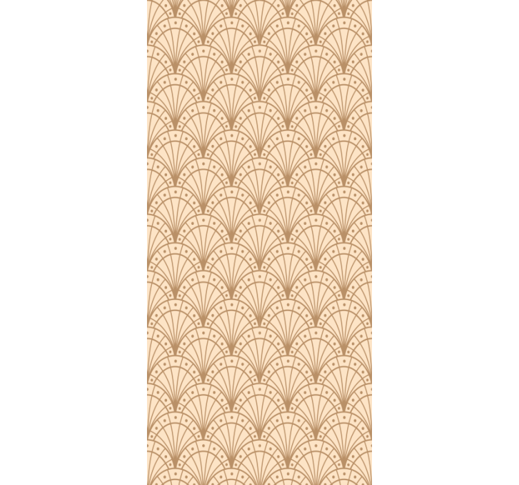 Elegant waaiermotief behangbedrijf - TenStickers